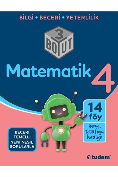 Tudem Yayınları Güncel Baskı 4.sınıf Matematik 3 Boyut