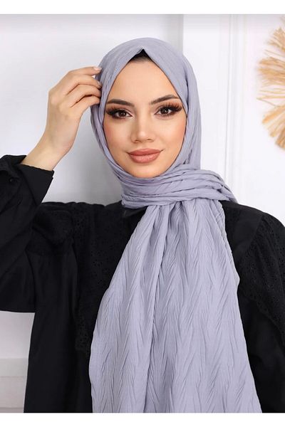 Trablus Bamboo Shawl - Pleated Design