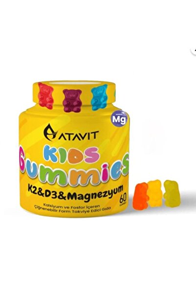 Atavit KIDS D3 K2 MAGNEZYUM GUMMIES 60 ADET 8682340346936