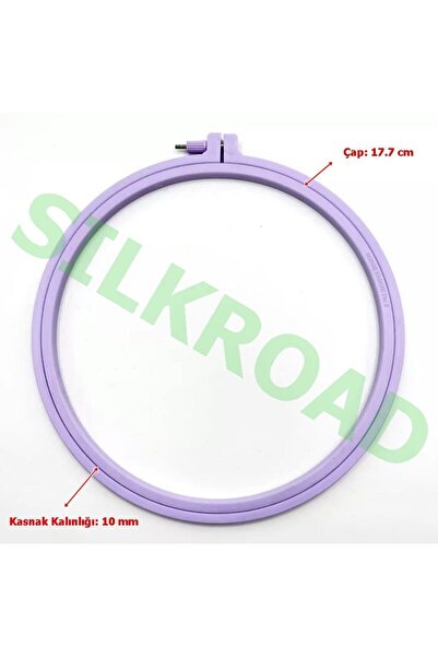 Nurge № 1 Пластиковий п'яльця з гвинтом, ліловий колір - 17,7 см - 10 мм - П'...