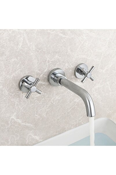 OEM صنبور حوض الحمام المدمج في مجموعة الكروم المستوردة