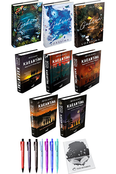 İndigo Kitap Gökçen 3lü Set Ciltli Loresima ve Karantina 5li Set Ciltli Beyza...