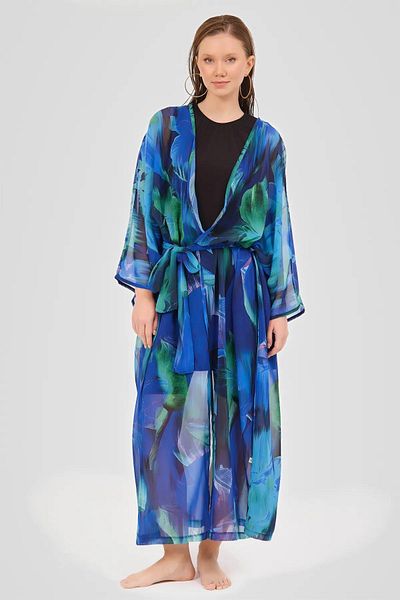 ALFASA Tulle Patterned Chiffon Testicle Pareo