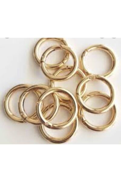 D'S Διχτυωτό αξεσουάρ Χρυσό δαχτυλίδι με ελατήριο