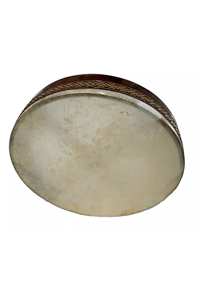 Bendir Hayvan Derili 40 cm, Percussion Leather Frame Shaman Hand Drum Bendir, Riqq, Tar