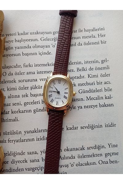 QUARTZ Ricardo Clock Leather Cord Women's Wristwatch