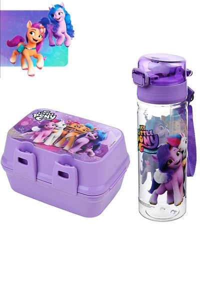 Calke Pony Kids Lunch Box and Water Bottle Set 2 Pieces