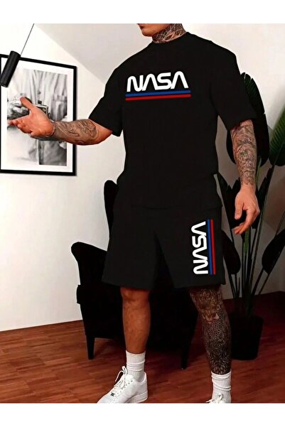 trend selection Nasa Printed, Oversize, Crew Neck Double Men's Suit