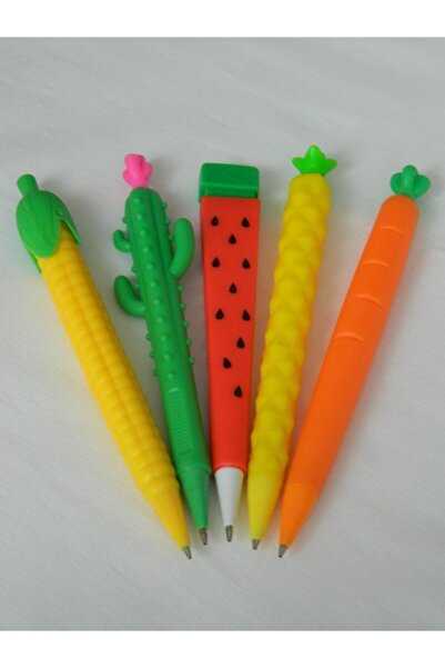 Rolly Versatil Kalem Seti 5'li 0,7 Uçlu (KARPUZ, HAVUÇ, MISIR, KAKTÜS, ANANAS)