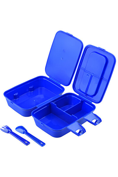 Calke Transformers Kids Lunch Box - 4 Compartments and Fork and Spoon