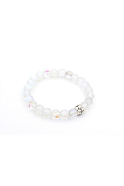 Armis 8 mm Natural Stone Opal Stone Bracelet (Love Hope and Compassion Stone)