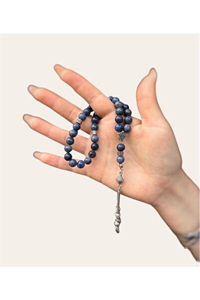 Asya Gems Χάντρες προσευχής από φυσική πέτρα Ντομουρίτη, κομμένες σε σχήμα σφ...