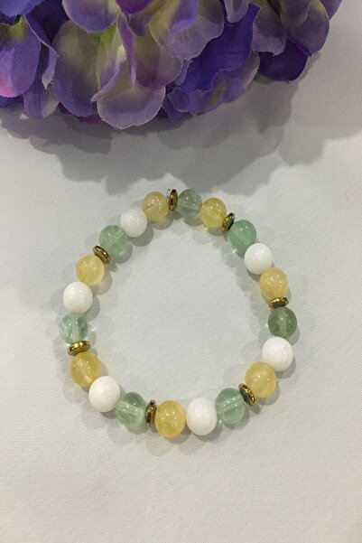 badeaccessories Certified Moonstone, citrine, fluorite, hematite Natural Ston...