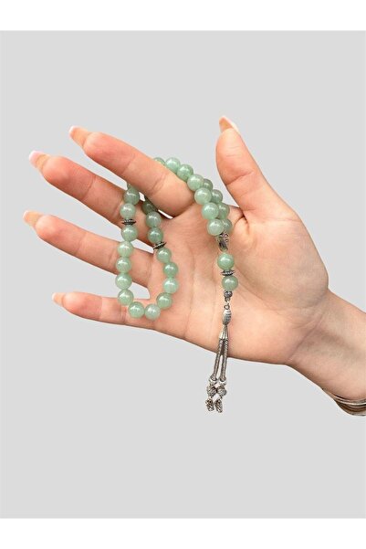 Asya Gems مسبحة صلاة من حجر الأفينتورين الطبيعي مقاس 8 مم