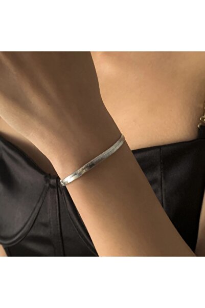 Loca Collection سوار من الفولاذ الإيطالي لون فضي للجنسين