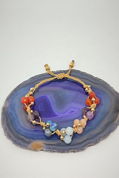 badeaccessories Sertifikalı 6 Mm Terazi Burcu Doğaltaş Bileklik (akik,ametist...