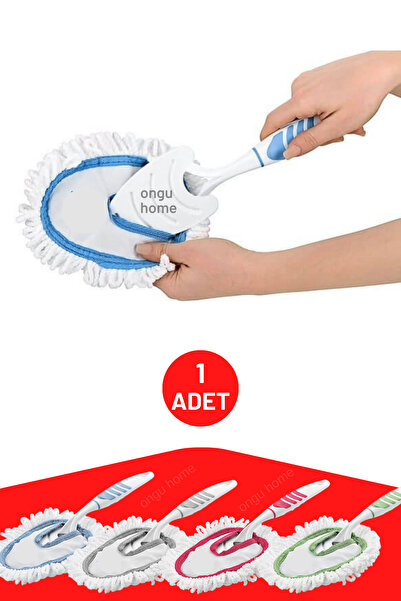 ongu home Saplı Toz Alıcı El Mopu Çıkıralabilir Ve Yıkanabilir Mikrofiber Bez...