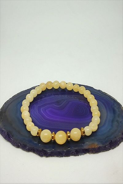 badeaccessories Certified Calcite Natural Stone Bracelet