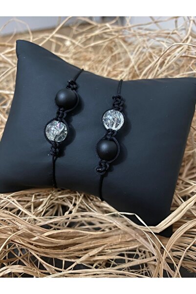 Melek Bozkurt Sevgili Kombin Onix Ve Necef Taşı Dogal Taş Aşk Bilekliği