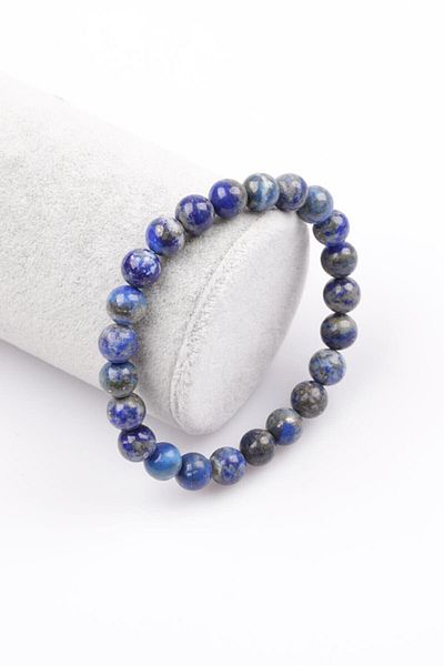 Armis 8 mm Natural Stone Lapis Lazuli Stone Bracelet