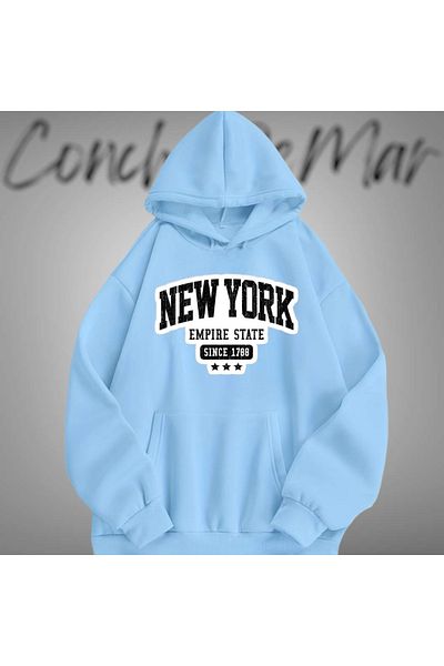 Vordevia Φούτερ από βαμβακερό εμπριμέ New York Oversize