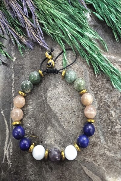 badeaccessories Certified Libra Natural Stone Bracelet: Amethyst, Acumary, La...