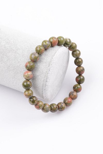 Armis 8 Mm Natural Stone Unakit Stone Bracelet