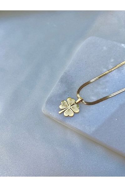 TREND Gold Clover Italian Chain Necklace