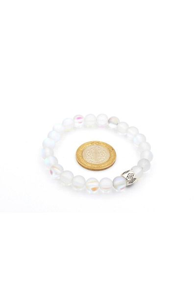 Armis 8 mm Natural Stone Opal Stone Bracelet (Love Hope and Compassion Stone)