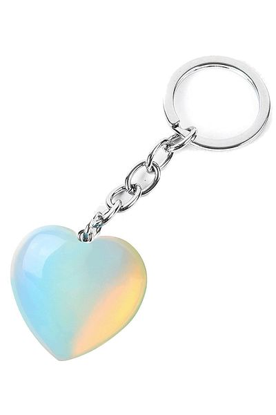 Tesbih Atölyesi Natural Moon Stone - Certified Keychain