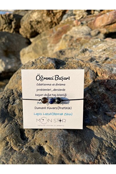 Moonstar Jewelry Doğal Taş Öğrenci Derslerde Başarı Bilekliği