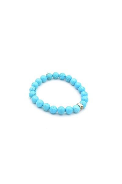 Armis 8 Mm Natural Stone Turquoise Stone Bracelet (faith Stone)