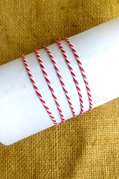 Miomundo Marteniçka Ip Bileklik / 8 Mart Dünya Kadınlar Günü / 5 Adet Dilek-ş...