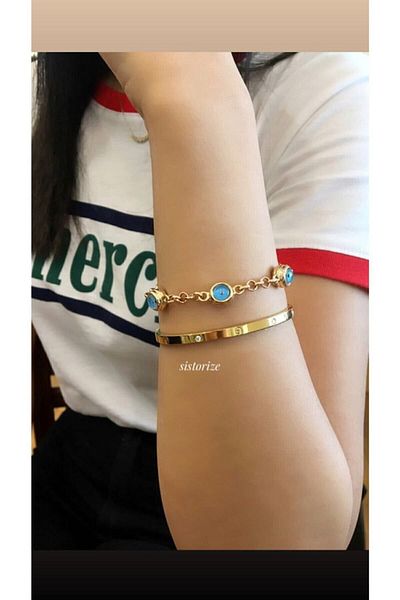 SİSTORİZE Evil Eye Beaded Eye Women's Bracelet