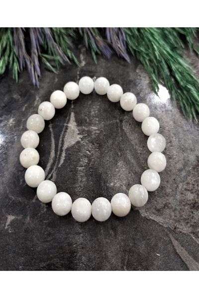 Atlantis 8 Mm Real Moon Stone Natural Stone Bracelet