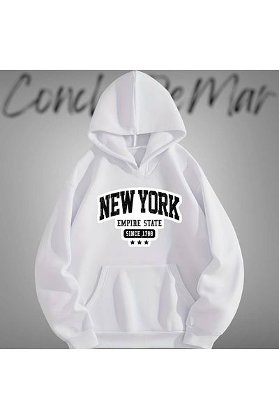 Vordevia Φούτερ από βαμβακερό εμπριμέ New York Oversize