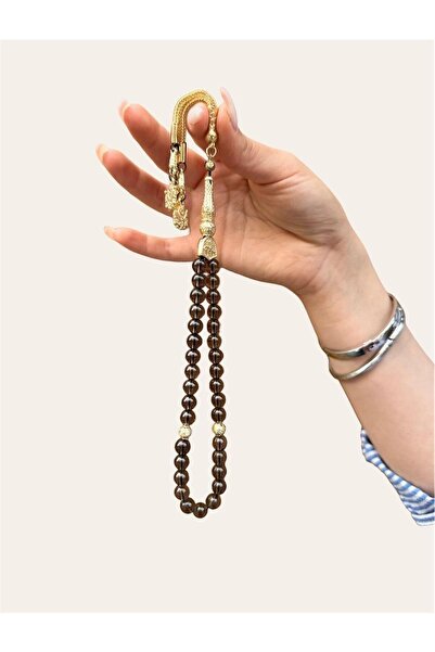 Asya Gems 8 mm Küre Kesim Dumanlı Kuvars Doğal Taş Tesbih