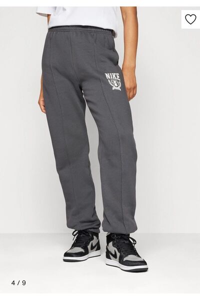 Nike Sportswear Fleece Varsity Gri Kadın Eşofman Altı