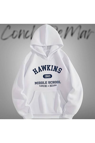 Vordevia Stranger Things Hawkins Printed Sweatshirt