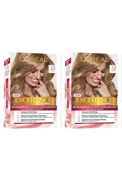 Excellence L'oreal Paris Creme Saç Boyası 7.3 Kumral Dore 2 Adet