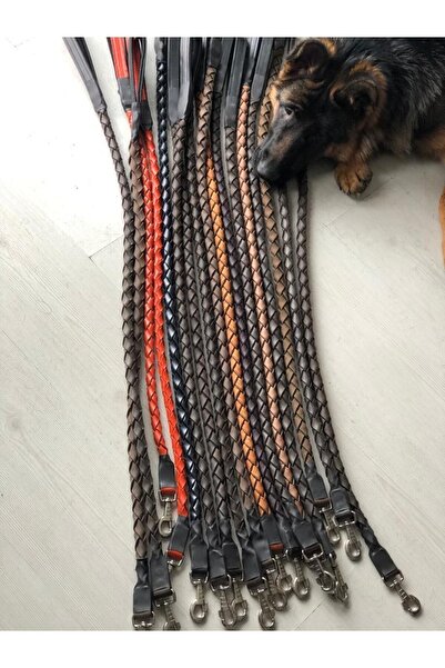 Ekonar pet Ekonar Büyük Kampanya Deri Örgü Deri Köpek Gezdirme Ipi - Sevk Kayışı - Gezdirme Tasması