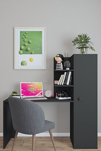 dekoronya Luna Dolaplı Sağa ve Sola Kurulabilir Çalışma Masası