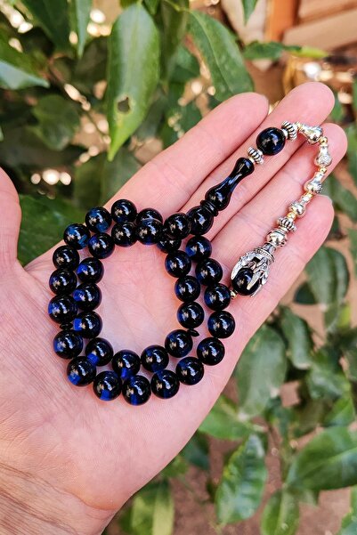 Vip Kehribar مسبحة صلاة موديل مخلب 10 ملم باللون الأزرق