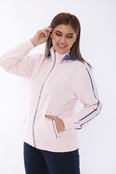 SOCCER Plus Size Hooded Women's Tracksuit Set 21529