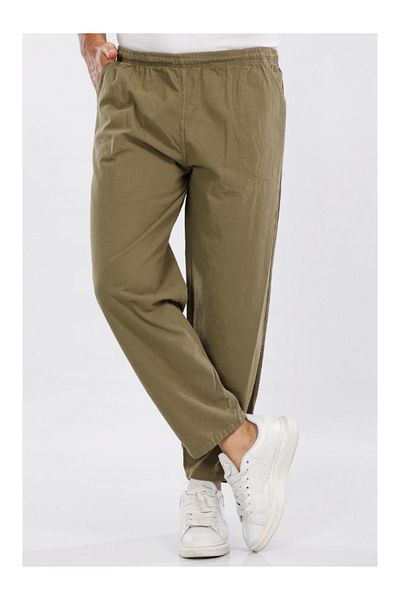 DENİZLİFE M-5XL Unisex 100% Natural Hammock Linen Trousers