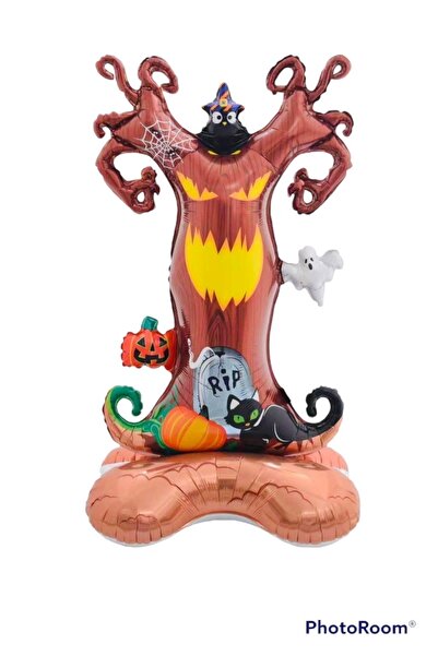 DÜVENCİ TİCARET Ayaklı Halloween Ağacı Folyo Balon