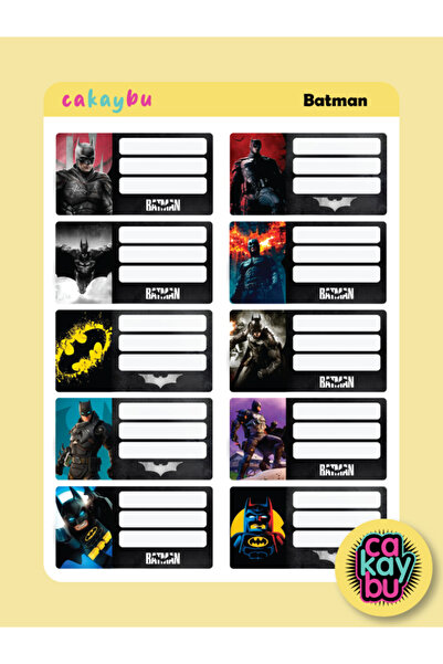 cakaybu Autocolant pentru etichete pentru caietul școlar