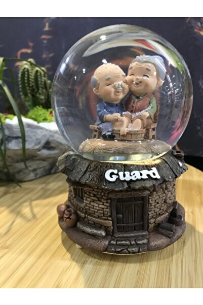 Telex Kar Tanesi Püskürtmeli Işıklı Ölümsüz Aşk Sevimli Yaşlı Çift Guard Kar ...