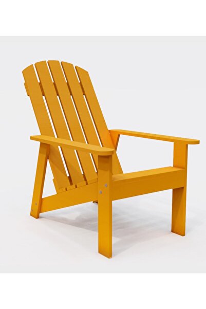 EKOPARK Modern Ahşap Oval Adirondack Balkon, Bahçe Koltuğu