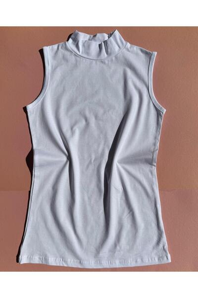 VicTroy Cotton Lycra Long T-shirt - 2 Pcs, Zero Sleeve, Skin and White